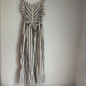 Alison and Kelly Striped Sleeveless jumpsuit size L